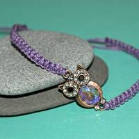 Macrame Bracelet-Owl Macrame Bracelet