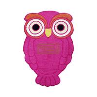 Tufted Owl Rug, Bird Rug, Animal Rug, Soft & Colorful Area Rug for Nursery, Playroom, Handmade K