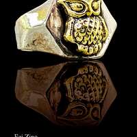 Owl of Wisdom Athena Tetradrachm Ancient Greek Handmade Solid Sterling Silver 925