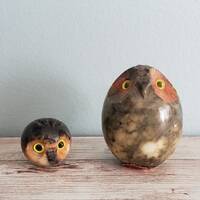 Cooperativa Artieri Dell'alabastro Volterra Owls - Set of 2