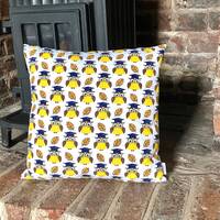 669. CLEVER OWL 100% Cotton Cushion Cover.Various sizes