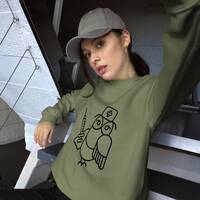 Nurse Sweatshirt,Nurse owl Sweatshirt, Unisex Crewneck Sweatshirt sweater that's made with air-j
