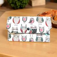 Owl Fabric Budget Envelope Organizer: Cash Coupon Receipt Holder
