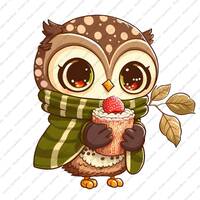 Christmas Owl PNG, Merry Christmas Owl Sublimation Design, Owl PNG, Owl PNG