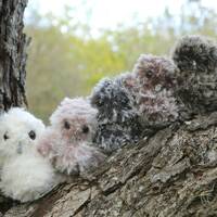 Crochet Little Fuzzy Owls