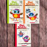 Lot of 3 Owl Diaries Branches kids youth children’s girls boys chapter books readers reading, 