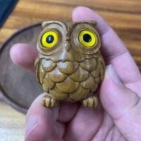 Wooden Owl Ornament,Handmade Wooden Owl,Owl Decor,Owl Bird Garden,Home Decor,Owl Figurine,Owl Gift,O