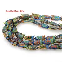 Gold Plated Owl, Metal Night Lord Beads, Raptor Spacer Beads, Enamel Delicate Birds, 16x24mm 15Pcs