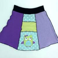 Kids Upcycled T-Shirt Skirt, Size 1-3 year, Super Versatile, Super Comfortable, Each One is Original