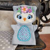 Owl hand puppet - pretend play - child size