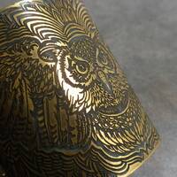 Dark Academia Owl Bracelet Statement Cuff Festival Jewelry