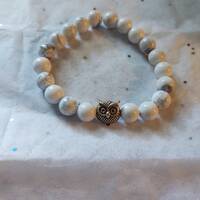 Owl marble bracelet 16 cm