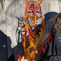 Metal Owl Wall Art home decor woods artwork