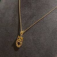 Gold Owl Pendant on Gold Chain, Wisdom Necklace, Good Luck Necklace, Protective Charm, Chinese Philo