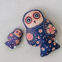 Decorative pillow Owl Relaxation gift with dried lavender Gift for child  Lavender gifts Animal prin