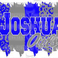 Joshua Owls png (digital download only) BrushStrokes/Leopard Print