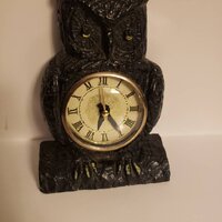 Owl quartz mantel or table clock
