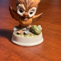 Vintage Bisque Napcoware Owl Figurine