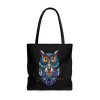 Bewitching owl tote bag | shopping, books, carry all, laptop, school, work, beach, swimming, sports,