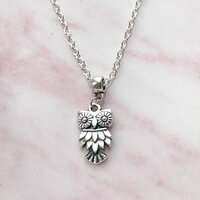 Silver Owl Necklace: Nature Jewelry, Woodland Gift