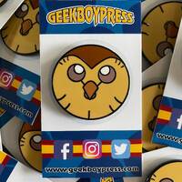 Hooty owl enamel pin