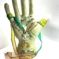 Knitters Stitch Marker Owls Charm Necklace With Natural Citrine And And Dyed Habotai Silk