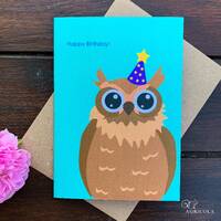 Owl Birthday Card