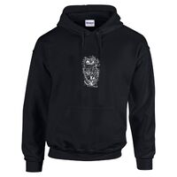 OWL SWEATSHIRT, WILDLIFE Hoodie, Bird Design Embroidery Personalized Cotton and Polyester Comfort Co