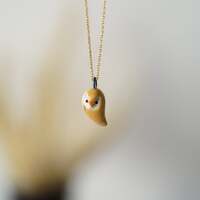 Handmade Ceramic Owl Necklace