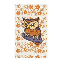 Vintage Inspired Halloween  kitchen towel, tea towel, Orange Spring Blossom, owl