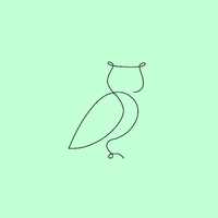 Owl Line Art: SVG, PNG, PDF Vector Graphic (Digital Download)