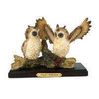 Baytes Collection Pair of Owls Sculpture, Vintage Owls Sculpture