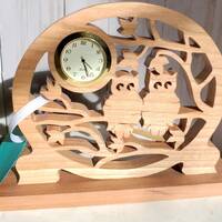 Owl Desk Clock, Farmhouse Decor, Owl Lover Gift, Owl Decor, Birthday Gift, Anniversary Gift, Home De