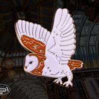 Barn Owl In Flight Pin