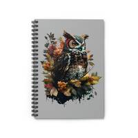 Owl Spiral Notebook - Ruled Line