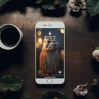 AI Digital Art Titled "Barn Owl on sidewalk" for iPhone Wallpaper, Digital Download, Print