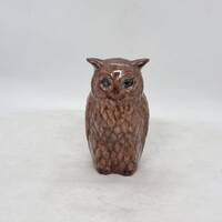 Vintage pottery figurine - Owl | Scandinavian ceramic |