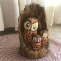 Vintage ceramic owl, wildlife, owl decor, forest animals, figurine