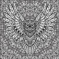 Giant Owl Coloring Poster – Family Fun Activity
