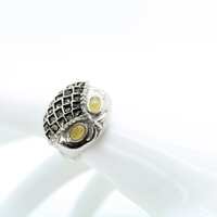 Silver Tone Owl Ring