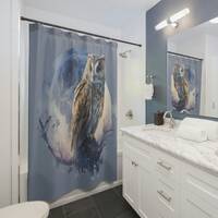 Owl Shower Curtain, Owl Home Decor, Shower Curtain Birds, Owl Bathroom Decor, Nature Shower Curtain,