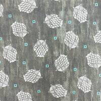 Quilting Treasures~Nocturne~Owl Toss~Digital Print~Gray~Cotton Fabric by the Yard or Select Length 2