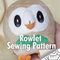 DIY Owl Plush Sewing Pattern + Eye Embroidery Files