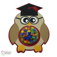 Graduation Owl Dome Candy Holder, SVG, 3D SVG, Cricut, Silhouette