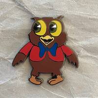 Owl Jolsen vintage pin