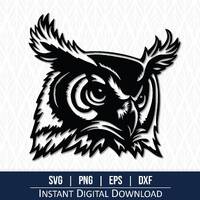 Owl svg, owl clipart, owl cut file - Instant Digital Download - svg, png, dxf and eps included!