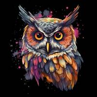 Owl PNG and JPEG Digital Download for Sublimation - 300 dpi - 3000 pixels, Transparent Background