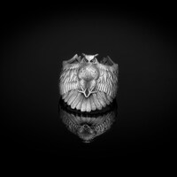 Adjustable Owl Ring, Sterling Silver, Wise Owl Jewelry, Bird Lover Gift, Nature Inspired, Night Crea