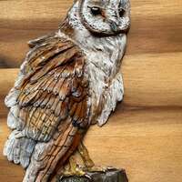 Barn owl sculpture