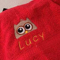 Owl - BUBBLE BABY BLANKET - Embroidered Personalised - 95cm x 75cm